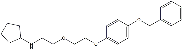 N-(2-{2-[4-(benzyloxy)phenoxy]ethoxy}ethyl)-N-cyclopentylamine Struktur