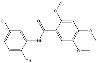 N-(5-chloro-2-hydroxyphenyl)-2,4,5-trimethoxybenzamide Struktur