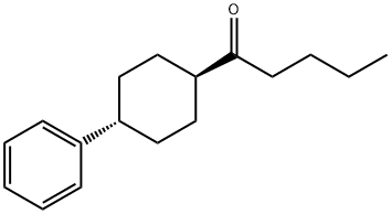 1-Pentanone, 1-(4-phenylcyclohexyl)-, trans- Struktur