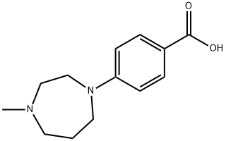 4-(4-methyl-1,4-diazepan-1-yl)benzoic acid Struktur