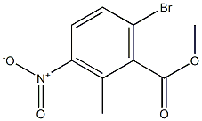 2-甲基-3-硝基-6-溴苯甲酸甲酯, 731810-03-0, 結構式