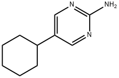 2-Amino-5-(cyclohexyl)pyrimidine Struktur