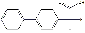 2-(4-Biphenylyl)-2,2-difluoroacetic Acid Struktur