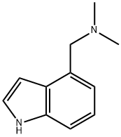 1-(1H-indol-4-yl)-N,N-dimethylmethanamine Struktur