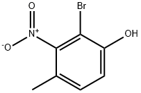 4-methyl-3-nitro-2-bromophenol Struktur