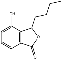 4-Hydroxy-3-butylphthalide Struktur