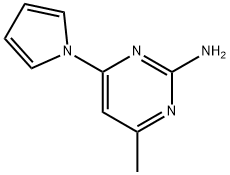 2-Amino-4-(1H-pyrrol-1-yl)-6-methylpyrimidine Struktur