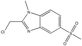 2-(chloromethyl)-5-methanesulfonyl-1-methyl-1H-1,3-benzodiazole Struktur