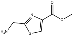 4-Thiazolecarboxylic acid, 2-(aminomethyl)-, methyl ester Struktur