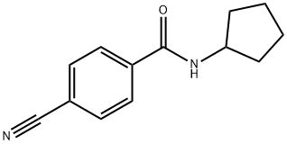 4-cyano-N-cyclopentylbenzamide Struktur