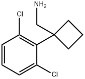 1-(2,6-Dichlorophenyl)cyclobutanemethanamine Struktur