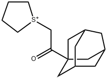 1-[2-(1-adamantyl)-2-oxoethyl]tetrahydrothiophenium Struktur