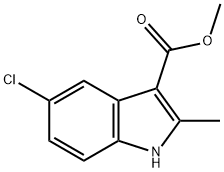 Methyl 5-chloro-2-methyl-1H-indole-3-carboxylate Struktur