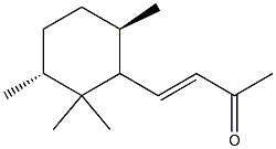 (3E)-4-[(3R,6R)-2,2,3,6-tetramethylcyclohexyl]but-3-en-2-one Struktur