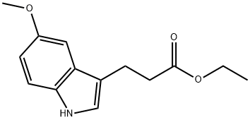 Ethyl 3-(5-Methoxy-3-indolyl)propanoate Struktur