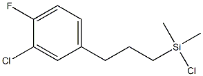 Chloro(3-(3-chloro-4-fluorophenyl)propyl)dimethylsilane Struktur