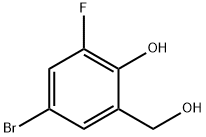 4-Bromo-2-fluoro-6-hydroxymethyl-phenol Struktur