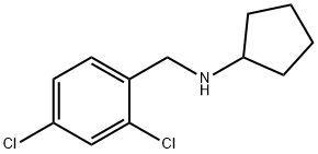 N-[(2,4-dichlorophenyl)methyl]cyclopentanamine Struktur