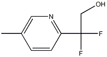 2,2-Difluoro-2-(5-methylpyridin-2-yl)ethanol Struktur