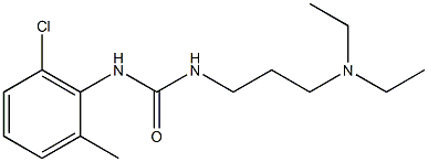 1-(6-Chloro-o-tolyl)-3-[3-(diethylamino)propyl]urea Struktur