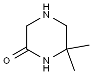 6,6-dimethylpiperazin-2-one Struktur