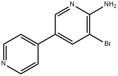 2-Amino-3-bromo-5-(4-pyridyl)pyridine Struktur