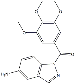 1-(3,4,5-trimethoxybenzoyl)-1H-indazol-5-ylamine Struktur