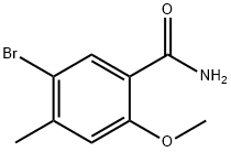 5-Bromo-2-methoxy-4-methyl-benzamide Struktur