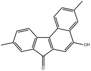 5-hydroxy-3,9-dimethyl-7H-benzo[c]fluoren-7-one Struktur