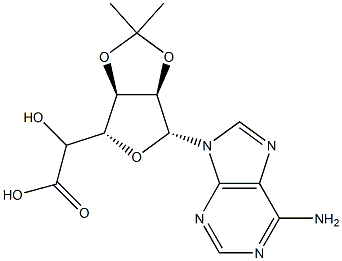 5'-Carboxy-2',3'-O-isopropylideneadenosine Struktur