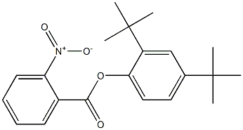 2,4-di(tert-butyl)phenyl 2-nitrobenzoate Struktur