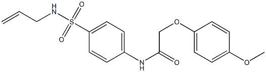 N-{4-[(allylamino)sulfonyl]phenyl}-2-(4-methoxyphenoxy)acetamide Struktur