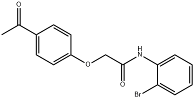 2-(4-acetylphenoxy)-N-(2-bromophenyl)acetamide Struktur