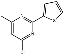 4-Chloro-6-methyl-2-(2-thienyl)pyrimidine Struktur