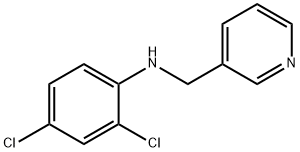 2,4-dichloro-N-(pyridin-3-ylmethyl)aniline Struktur