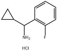 CYCLOPROPYL(2-FLUOROPHENYL)METHANAMINE HYDROCHLORIDE Struktur