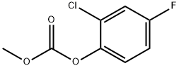 2-chloro-4-fluoro-methoxycarbonyloxybenzene Struktur