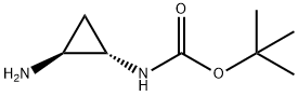 [(1S,2S)-2-Aminocyclopropyl]carbamic acid tert-butyl ester Struktur