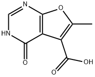 Furo[2,3-d]pyrimidine-5-carboxylic acid, 3,4-dihydro-6-methyl-4-oxo- Struktur