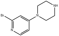 1-(2-bromopyridin-4-yl)piperazine Struktur