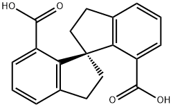 (R)-2,2',3,3'-Tetrahydro-1,1'-spirobi[1H-indene]-7,7'-dicarboxylic Acid Struktur