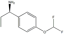 (1R)-1-[4-(DIFLUOROMETHOXY)PHENYL]PROPAN-1-AMINE Struktur