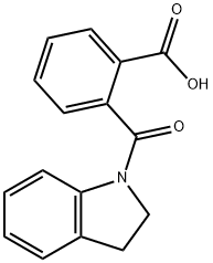 2-(2,3-dihydro-1H-indol-1-ylcarbonyl)benzoic acid Struktur