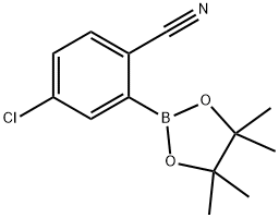 4-CHLORO-2-(4,4,5,5-TETRAMETHYL-1,3,2-DIOXABOROLAN-2-YL)-BENZONITRILE Struktur