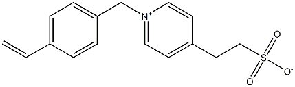 Pyridinium, 1-[(4-ethenylphenyl)methyl]-4-(2-sulfoethyl)-, inner salt Struktur