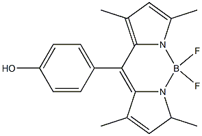 4,4-Difluoro-8(4'-hydroxyphenyl)-1,3,5,7-tetramethyl-4-bora-3a,4a-diaza-s-indacene, 98% Struktur