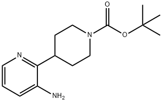 TERT-BUTYL 4-(3-AMINOPYRIDIN-2-YL)PIPERIDINE-1-CARBOXYLATE Struktur