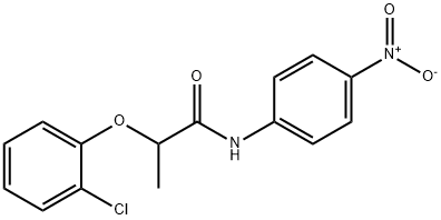 2-(2-chlorophenoxy)-N-(4-nitrophenyl)propanamide Struktur