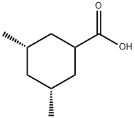 cis-3,5-dimethylcyclohexane-1-carboxylic acid Struktur