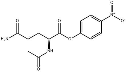 N-Acetyl-L-glutamine p-nitroanilide Struktur